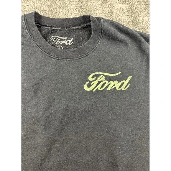 Ford Bronco Sweatshirt Men M Black Car Graphic Logo Print Crewneck Long Sleeve - Picture 4 of 8